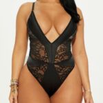 Snake Lace Teddy - Black